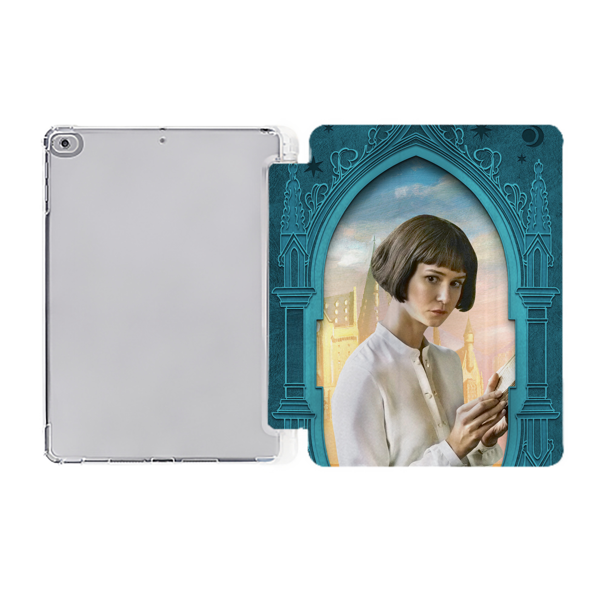 （画像用） Harry Potter ハリー・ポッターシリーズ IPad ケース ペン収納付き 三つ折りスタンド PUレザー×シリコン 対応機種9.5/10.5/10.9インチ